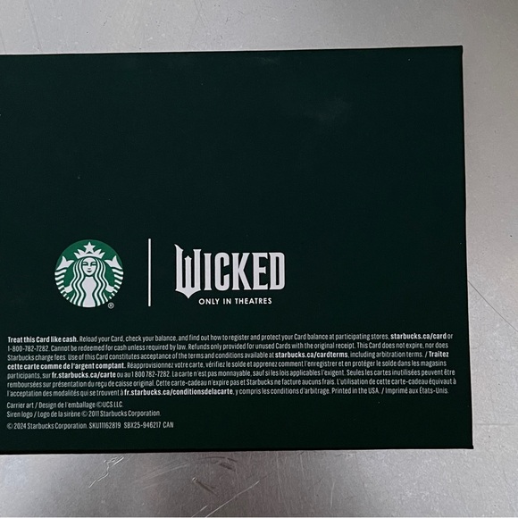 New 2024 Starbucks Wicked Gold Metal Boxed Limited Edition Gift Card Keychain $0 - Picture 3 of 4